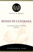 Aglianico del vulture_Querce_Constanza